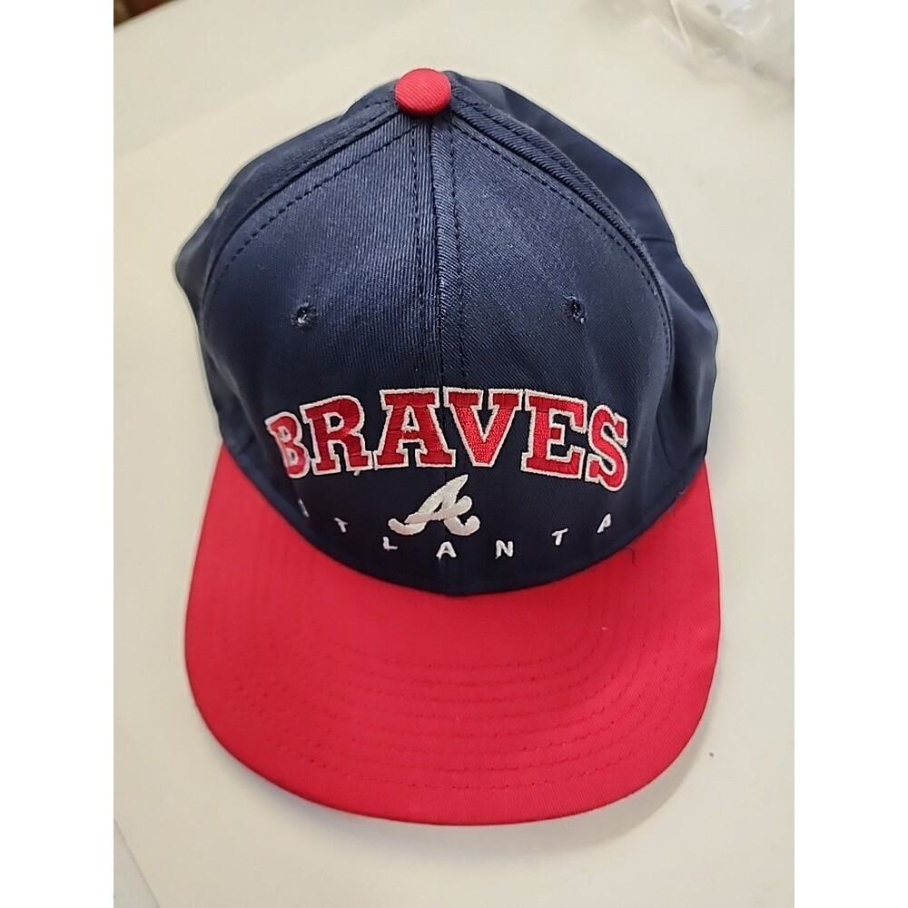 Atlanta Braves MLB Snapback Hat Drew Pearson Baseball Vintage Unisex